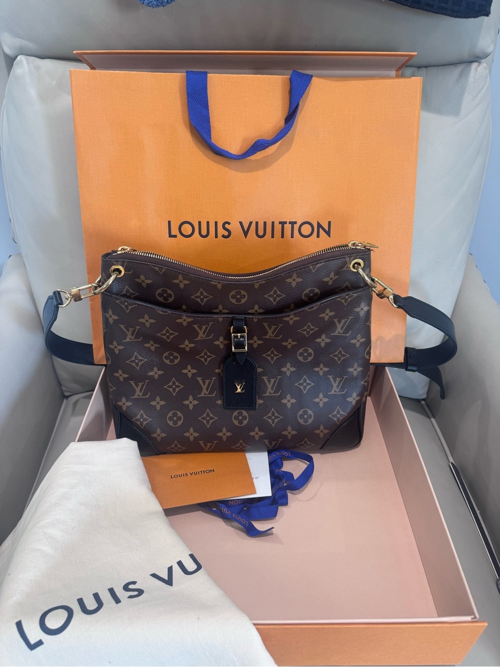 Louis Vuitton Odeon NM Noir, Monogram MM